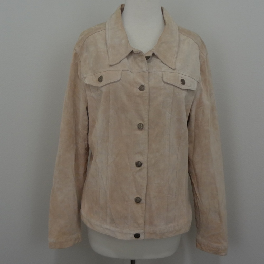 For Joseph Suede Button-Down Jacket XL